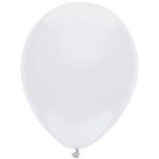 White BSA 17" latex balloon